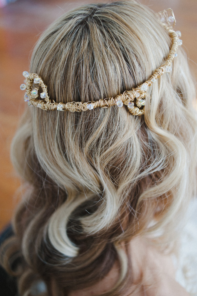 Lisa Eaton wedding headpiece