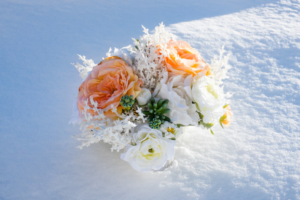 Wedding flowers at Copper Mountain
