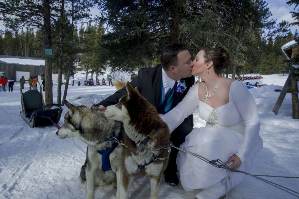 Married Couple on Dogsled