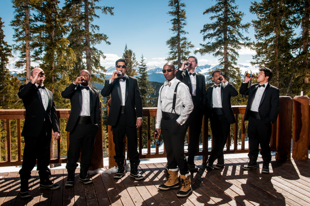 picture of a winter wedding in Colorado