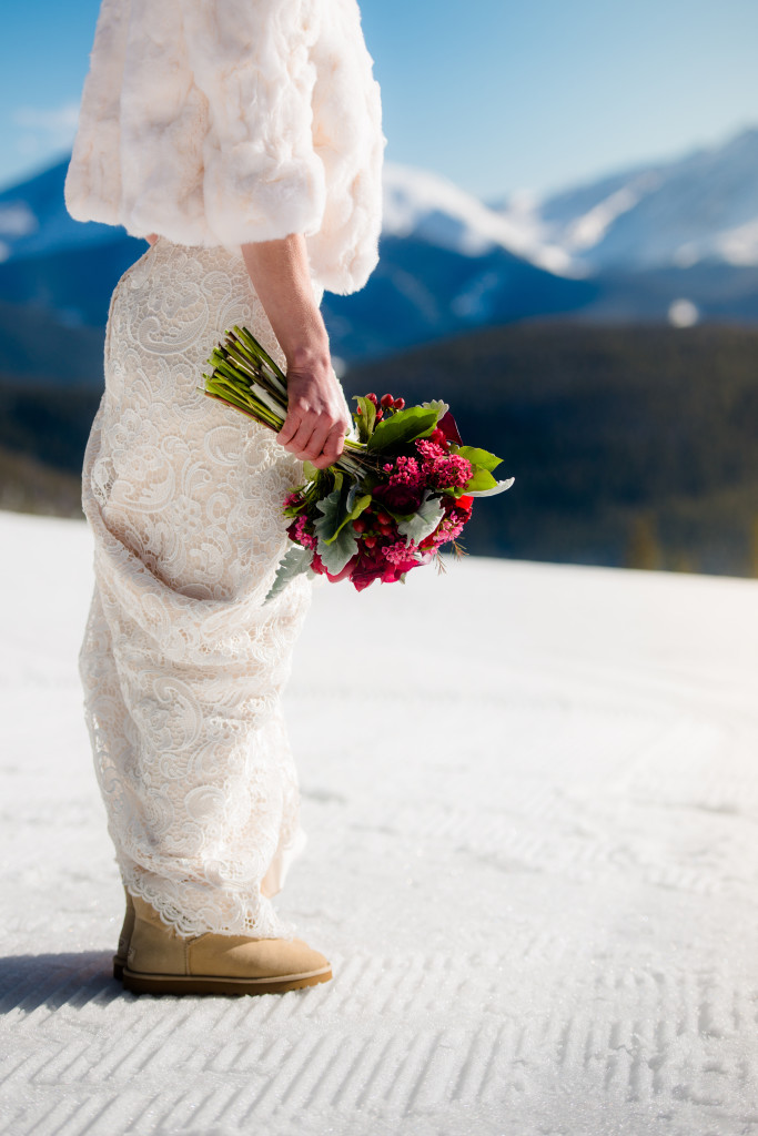 picture of a winter bride