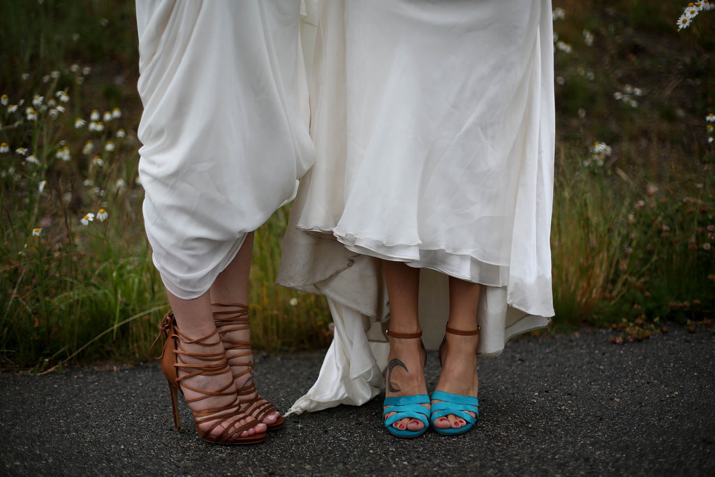 Picture of bride's shoes